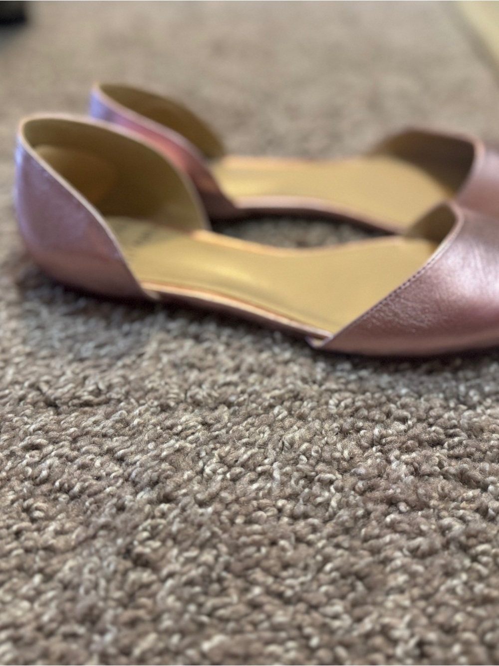 Free People Metallic Rose D'Orsay Flats - Women's Pink